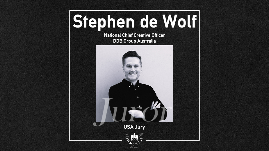 DDB Australia's Stephen de Wolf Joins The Immortal Awards Jury