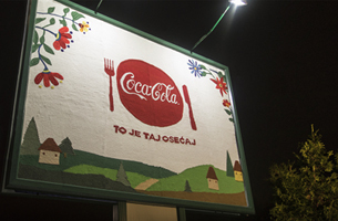 We Can’t Help But Love This Knitted, Serbian Coca-Cola Billboard