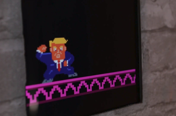 How This Firstborn Employee Is Using Donkey Kong to Take Aim at Trump