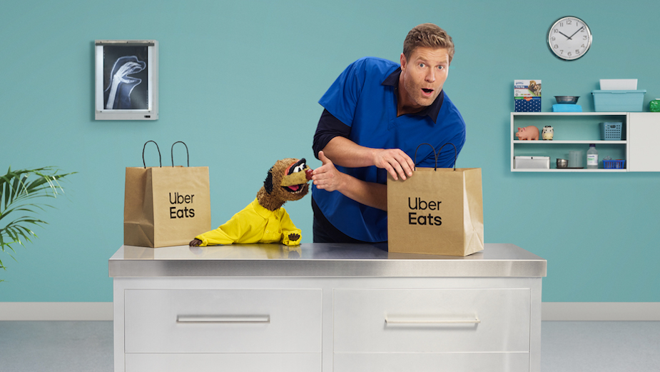 Bondi Vet Dr Chris Brown and Iconic Puppet Agro Star in Latest 'Tonight I’ll Be Eating' Campaign for Uber Eats