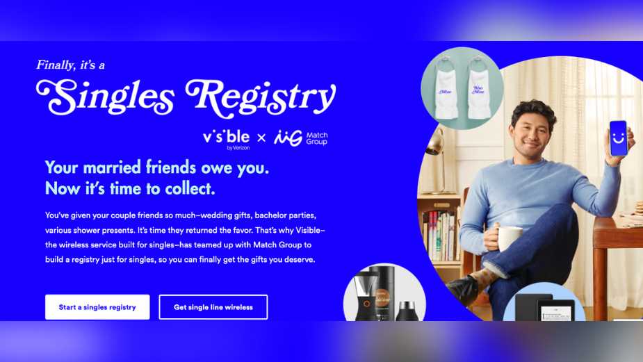 Visible and Match Group Team Up to Offer a Registry for Singles This Wedding Season
