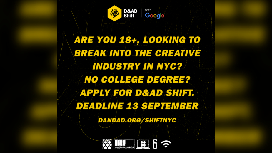 D&AD Shift NY 2021 Opens for Applications