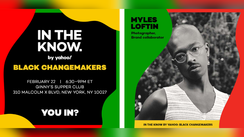 Photographer, Director and Brand Collaborator Myles Loftin to Speak at Yahoo! Black Changemakers Event in NYC