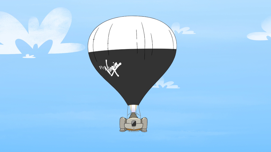 Richard Branson Balloons Across the Atlantic in Latest Virgin Animation 