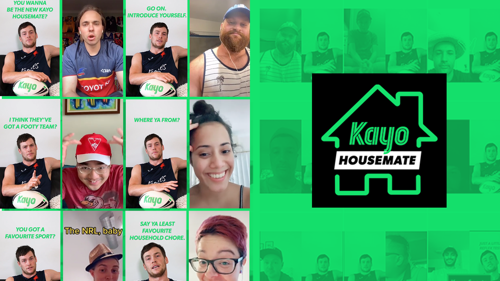 Kayo Sports Turns to TikTok to Find its New Housemate in Campaign from We Are Social