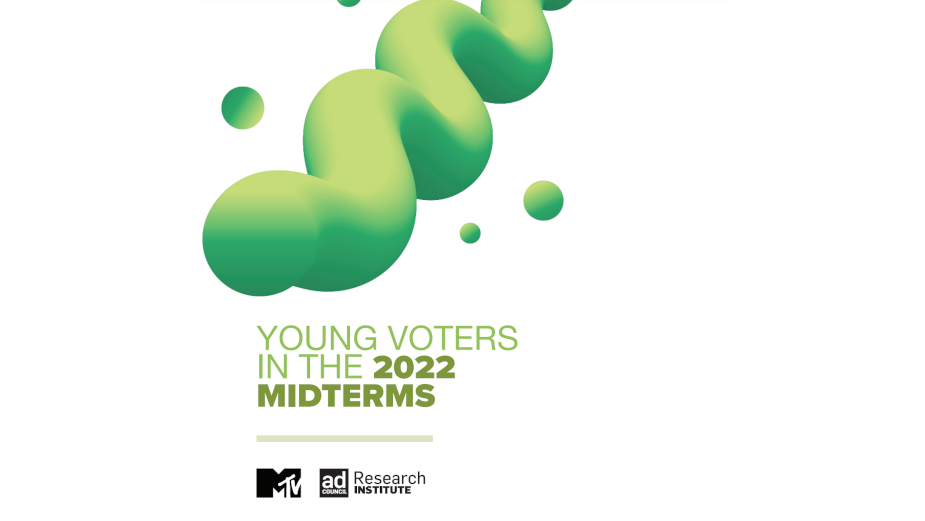 Ad Council Research Institute and MTV Entertainment Studios Partner to Release Young Voter Study in Time for Midterms