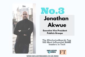 Publicis Groupe’s Jonathan Akwue Recognised as Top BAME Leader in Tech