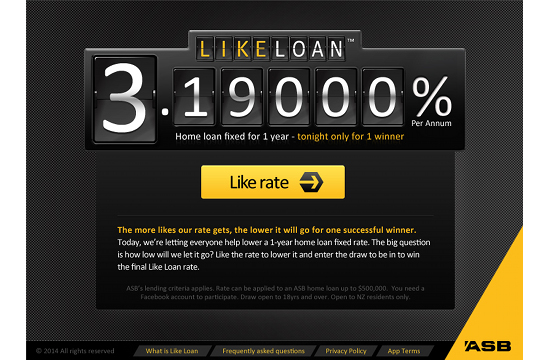 Saatchi NZ's ‘Like Loan’ for ASB Returns with a Twist 