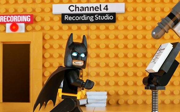 LEGO Batman Barges In to Take Over Channel 4’s Continuity Team