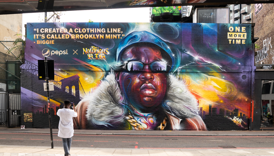Pepsi MAX Pays Tribute to The Notorious B.I.G. With Murals across London