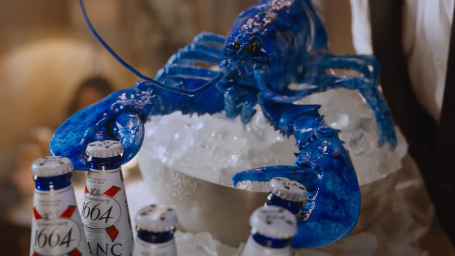 Blue Lobsters and Moustached Mutts Feature in Ad for Kronenbourg 1664 Blanc 