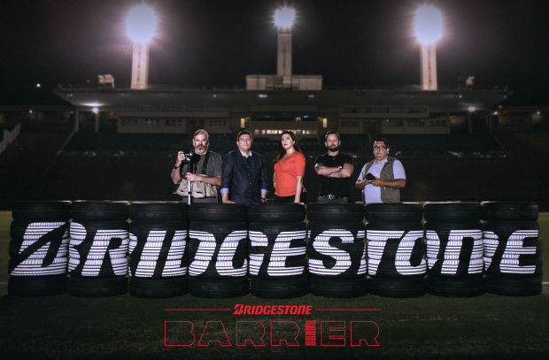 Bridgestone Transforms Football Billboards into Safety Barriers for Reporters and Photographers