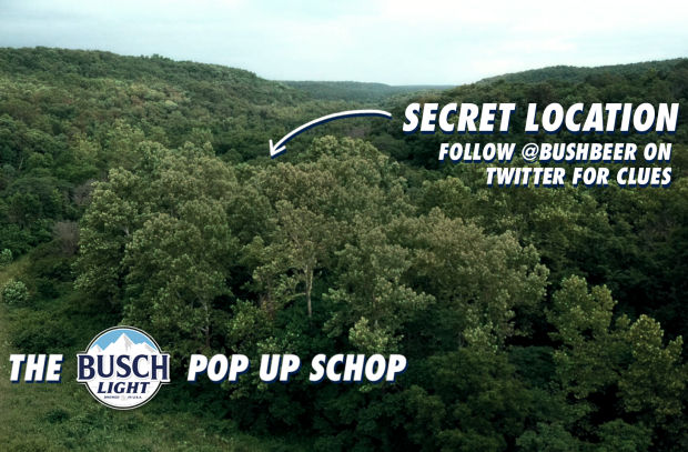Busch Beer Launches ‘Pop up Schop’ in the Middle of the Forest
