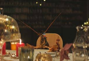 Two Guys and a Lobster Enjoy a Christmas Shut-In in Système U Supermarket Ad