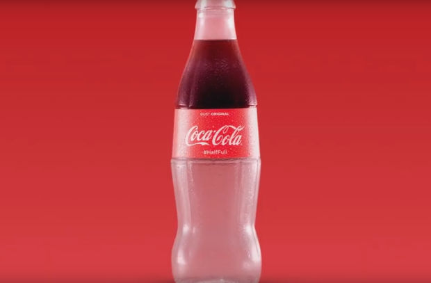 Coca-Cola Romania Encourages Positivity with Half-Full Bottles
