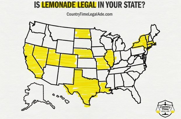 Country Time Takes a Stand to Legalise Lemonade Stands in All 50 States