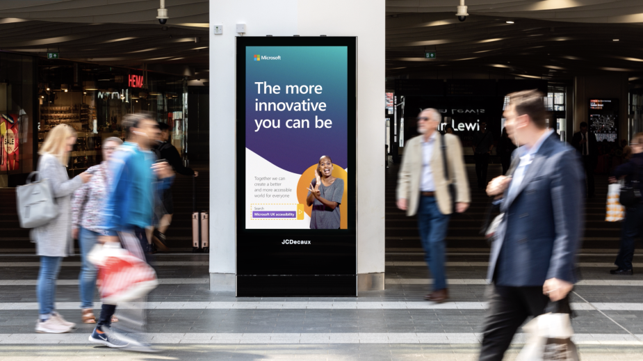 Microsoft Unveils First Digital Billboards to Feature British Sign Language in UK