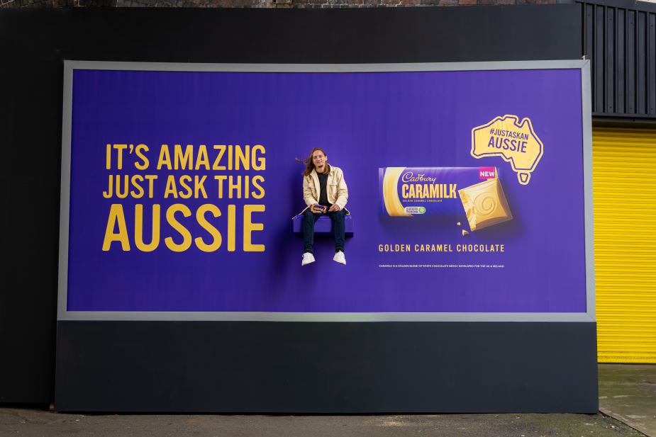 Behind the Work: Cadbury’s Caramilk Superfan Sits on Billboards Across the UK