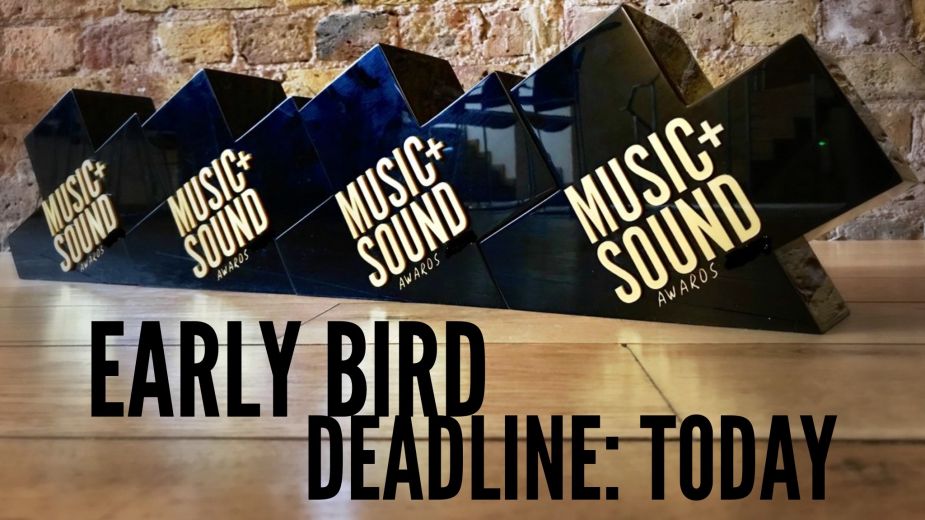Global Music+Sound Awards Early Bird Deadline Ends Today