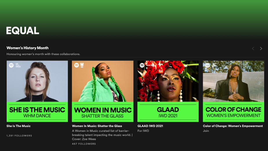 Spotify Launches Global, Always-on Commitment Dedicated to Women Creators  