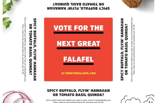 LRXD and Garbanzo 'Free the Falafel' in Restaurant’s Recipe Promo