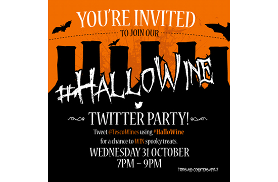 Tesco Wines hosts spooky Twitter Party