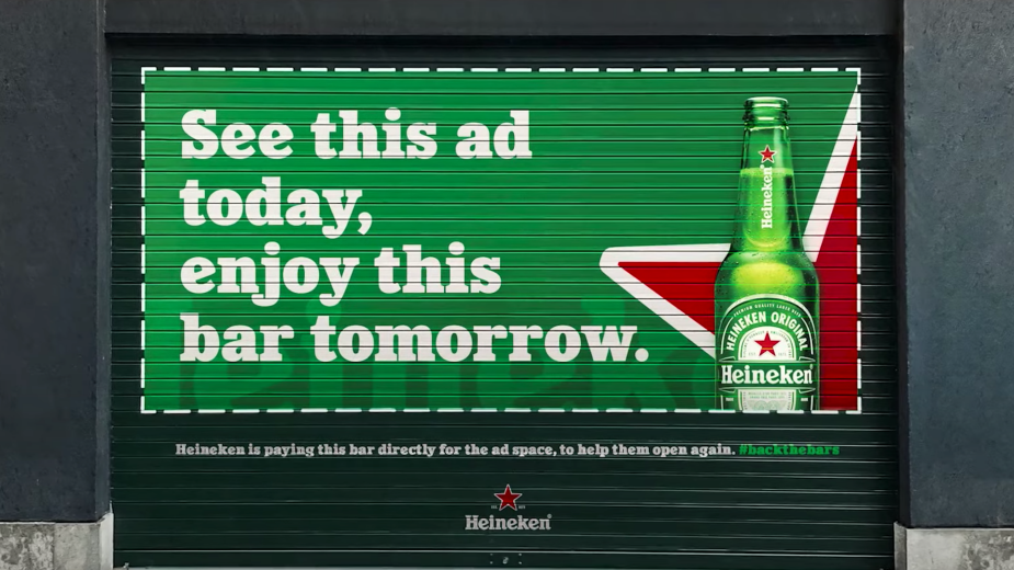 100% of Bars Supported by Heineken’s Grand Prix-Winning Shutter Ads Re-Opened