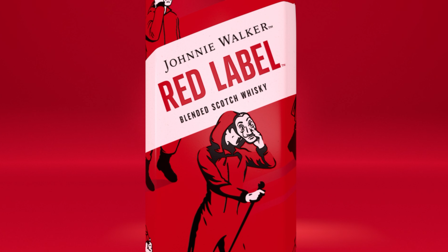 Hidden Johnnie Walker UV Codes Celebrate Money Heist Success