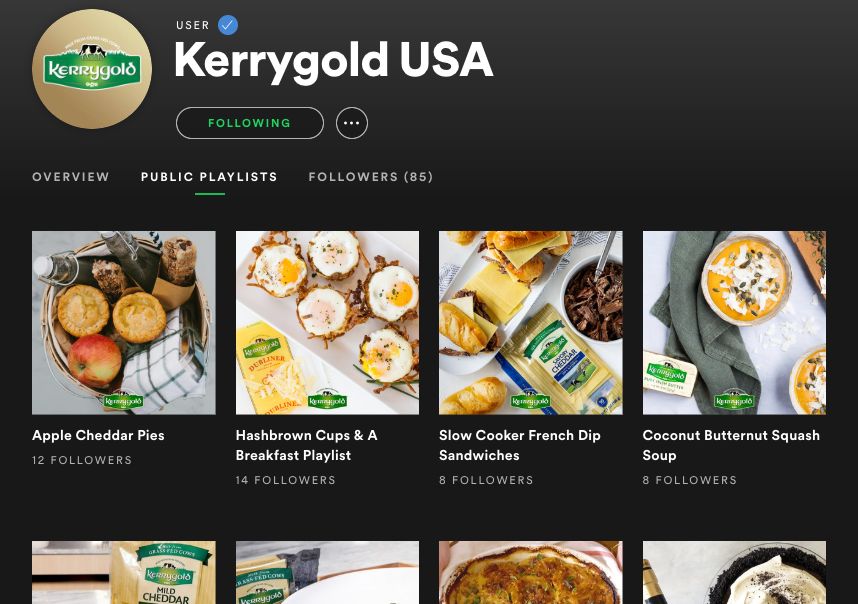 New Kerrygold Campaign Pairs Recipes with Spotify Playlists