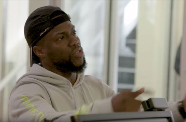 Kevin Hart Works at a Philly Gym as Part of Mountain Dew's 'DEW Time Off' Campaign
