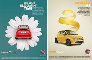 Krow's New Fiat Ads are Bloomin' Gorgeous
