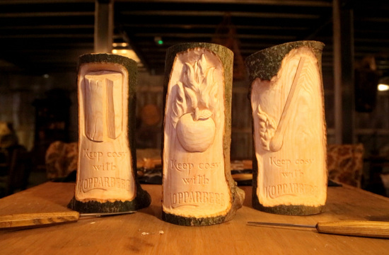 Win Carved Logs from Kopparberg Forest 