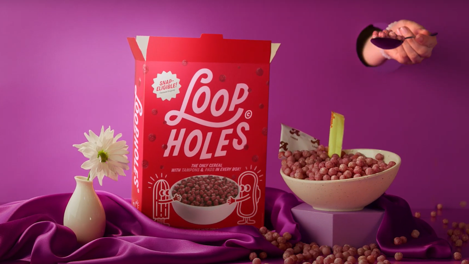 Fake Cereal Brand Utilises a Loophole to Tackle Period Poverty in the US