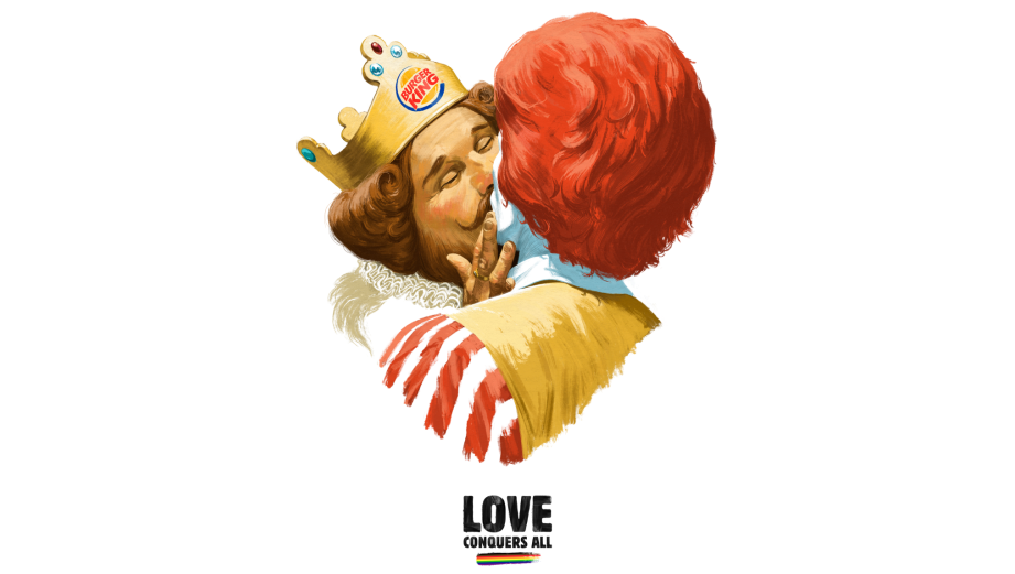 Burger King Makes Out with Ronald McDonald in Pride Campaign from TBWA\Helsinki