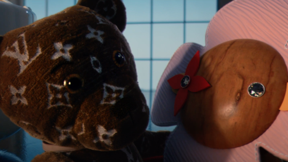A Bear Chases Love in Whimsical Louis Vuitton Christmas Spot from Gary Freedman