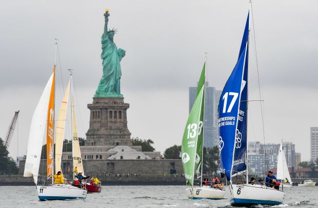 Sustainable Development Goals Flotilla Welcomes Greta Thunberg to NYC