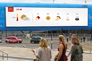 McDonald’s Weather-Reactive Outdoor Campaign Brings British Weather to Life Through Data 
