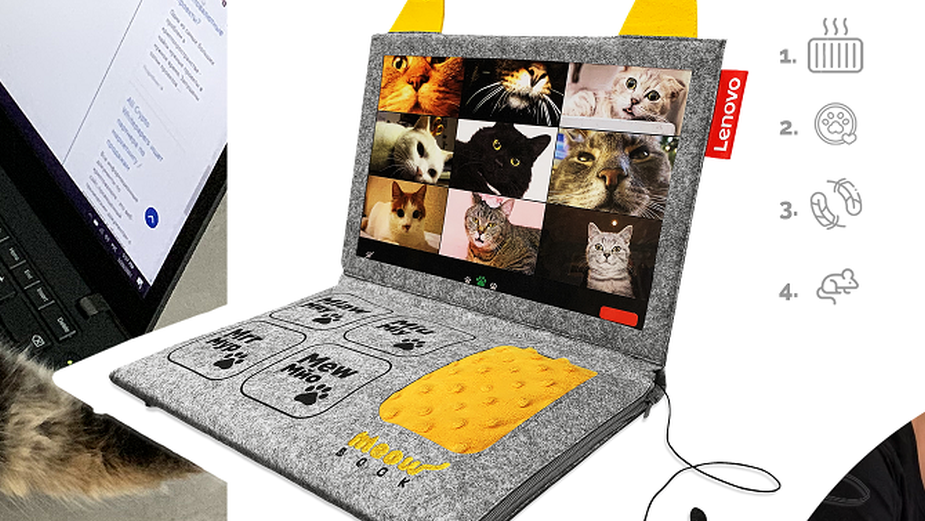 Lenovo's 'MeowBook' Keeps Your Feline Friend Busy While You're Working from Home