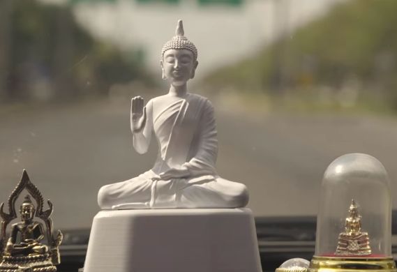 BBDO Bangkok's Speed Limit Monk Statue Warns Drivers to Be Mindful and Cautious