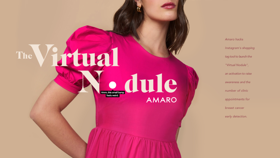Online Retailer Amaro Hacks Instagram's Sales Tool to Highlight the Importance of Breast Cancer Awareness 
