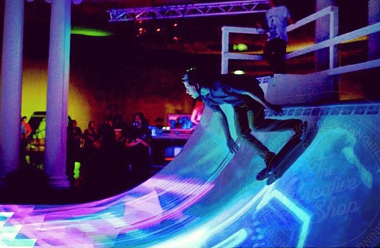 Interactive Skatepark Glows All Out