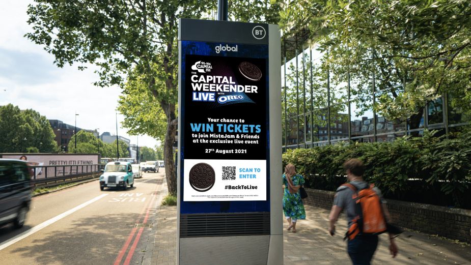 OREO Teams Up with Global to Launch #BackToLive Campaign Promoting Exclusive Live Music Event in London
