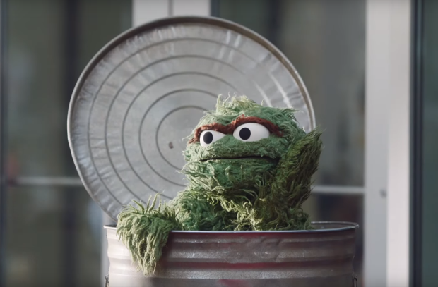 Oscar the Grouch Becomes Art Scene Enfant Terrible for Squarespace
