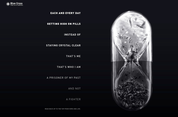Poetic Piece for Blue Cross Germany Cleverly Covers Both Addiction and Recovery