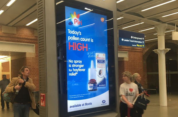 GSK Launches UK's First Fully Automated Digital OOH Campaign for Allergy Relief Products