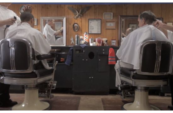 Stun Spies Romney and Obama at the Barber
