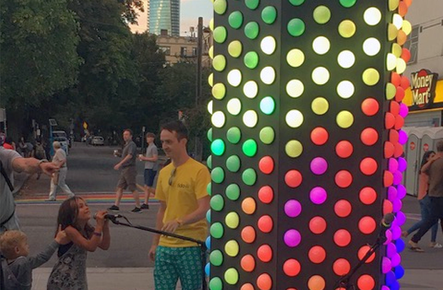 Skittles Celebrates Vancouver Pride with a Towering Interactive Light Installation