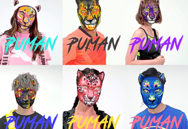 Transform from Human to 'Puman' with Puma's AR Face Filters on Instagram
