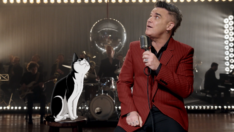 Robbie Williams Plays Second Fiddle to Felix the Cat in Campaign from Purina