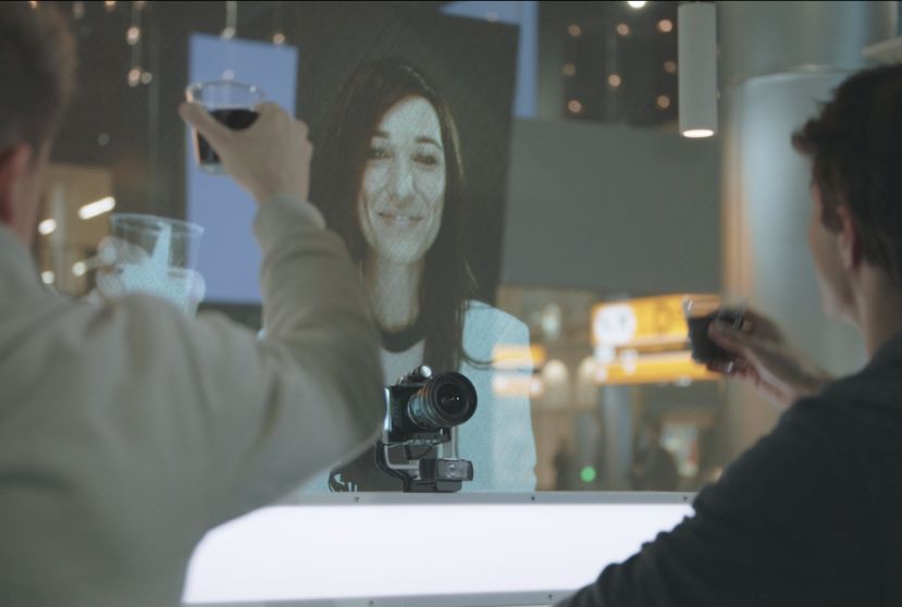 KLM Connects Travellers Across the World Through a Live Hologram Bar